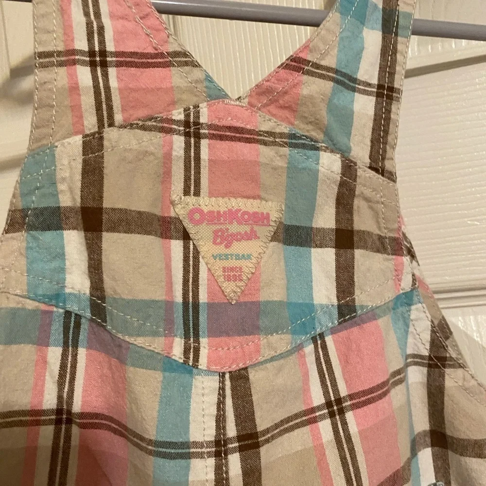 Plaid Oshkosh B’Gosh Overalls